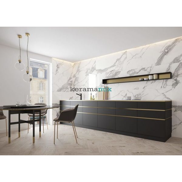 Плинтус Cerrad | Calacatta White 80x597x8 202436 фото
