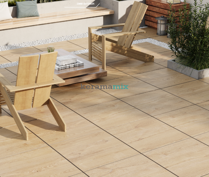 Потовщений керамограніт Teo Ceramics (Allore) | Rio Brown F PCR 600x600x20 R Mat 1 208333 фото