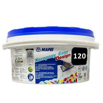 Епоксидна затирка Mapei Kerapoxy Easy Design 120 Чорний, 1,5 кг 209728 фото