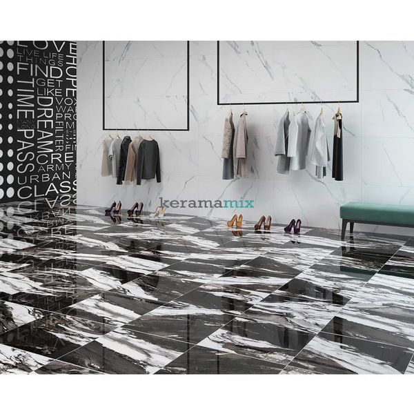 Керамогранит MEGAGRES | GMXP801P PANDA WHITE POL 60x60 см 18960 фото