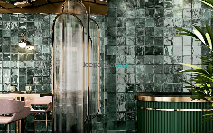 Плитка Ribesalbes | Earth Amazon Gloss 7.5х30 210230 фото