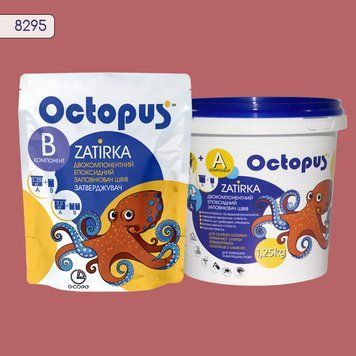 Двухкомпонентная эпоксидная затирка для плитки и мозаики ТМ "OCTOPUS", цвет 8295 1,25 кг. 209174 фото