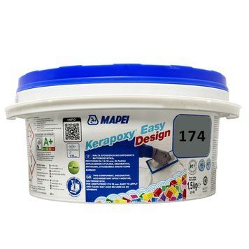 Епоксидна затирка Mapei Kerapoxy Easy Design колір 174 Торнадо, 1,5 кг 209780 фото