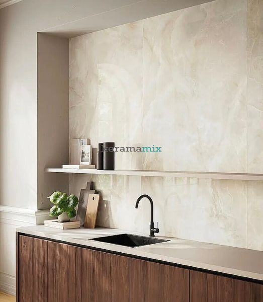 Керамогранит Piemme | Плитка ONYX BEIGE POLISHED 60x120 203037 фото
