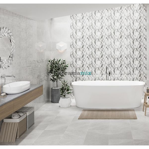 Керамогранит OPOCZNO UA | Beatris Light Grey 42x42 17301 фото