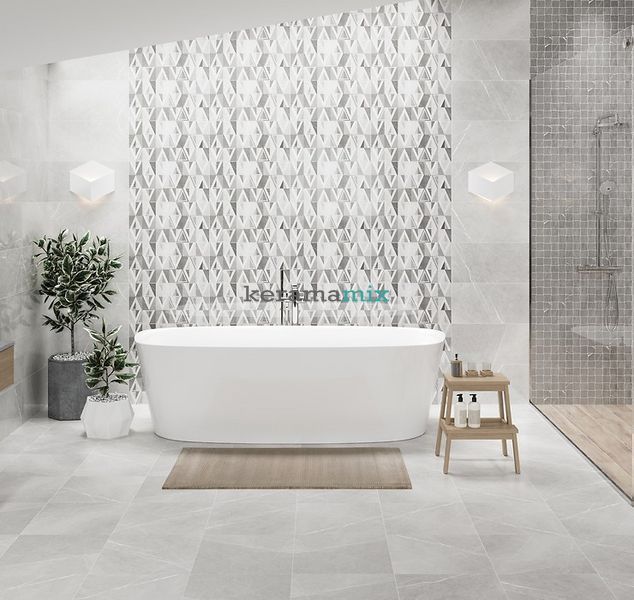 Керамогранит OPOCZNO UA | Beatris Light Grey 42x42 17301 фото
