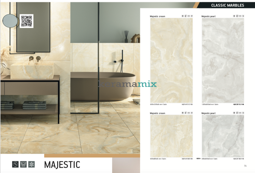 Керамогранит Teo Ceramics (Allore) | Majestic Cream F P R 600x600 Satin 11543 фото