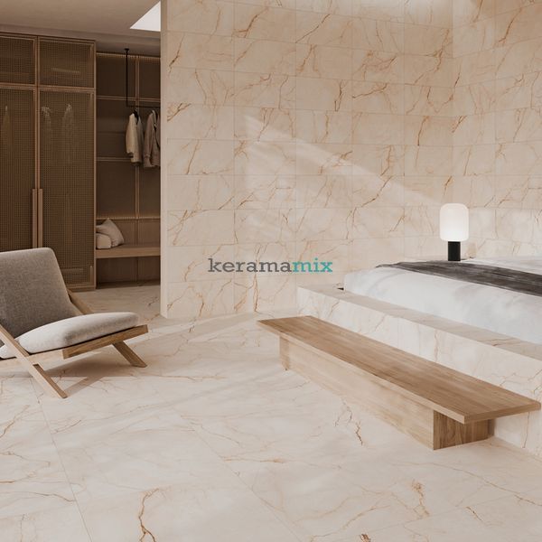 Керамогранит Almera Ceramica | Плитка Ec.Alberi Crema 60х120 см 209884 фото