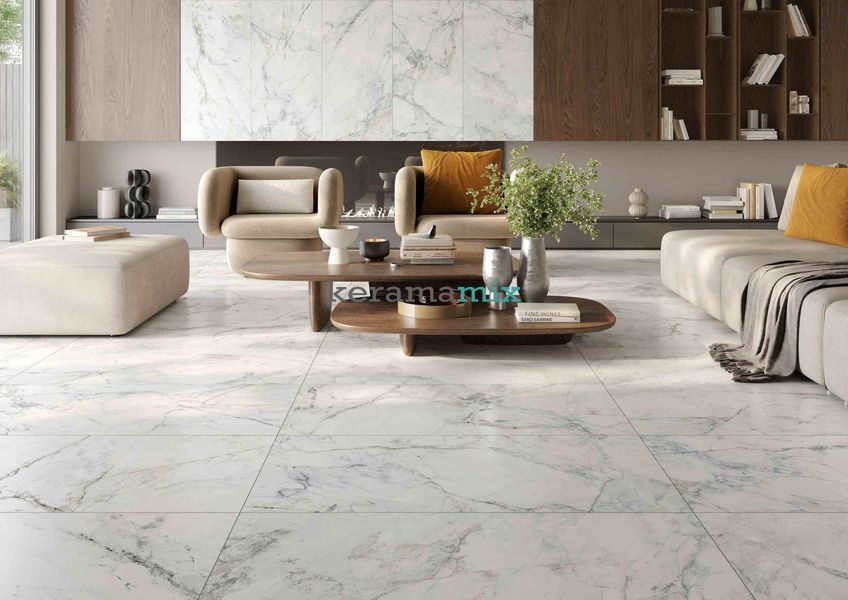 Керамогранит Golden Tile | Terragres Leonardo LE0580 белый 600х600х8 202590 фото