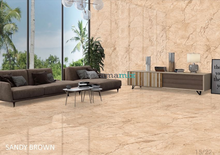 Керамограніт Levanta | Sandy Brown Polished 60X120 13356 фото