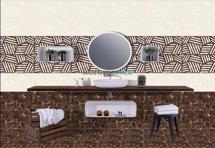 Плитка для стін Casablanca 5005-HL-3 Decor Geometry Dark 30x60 10020 фото