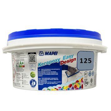 Епоксидна затирка Mapei Kerapoxy Easy Design 125 Сірий замок, 1,5 кг 209732 фото