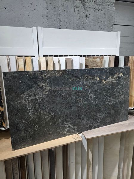 Керамогранит Italica | Плитка IRONFORGE ANTRACITE STONELO + CARVING 60x120 202889 фото