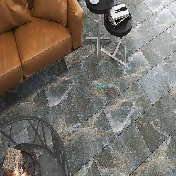 Керамограніт Megagres | NEW ALANYA ANTRACITE POLISHED 60x120 см 17752 фото