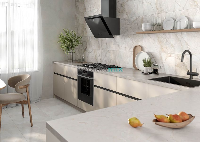Керамограніт Golden Tile | Terragres Space Stone 5VА580 айворі 600х600х8 202641 фото