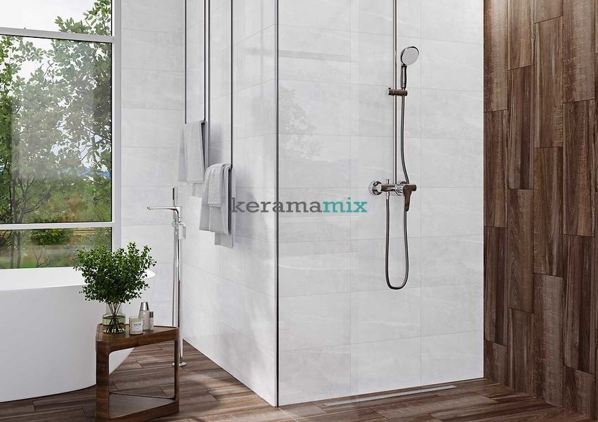 Плитка для стін Cersanit | MARVIS LIGHT GREY GLOSSY 25x40 19373 фото