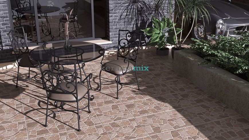 Керамограніт Golden Tile | Cortile 2F2830 сірий 400х400x8 46459060 фото