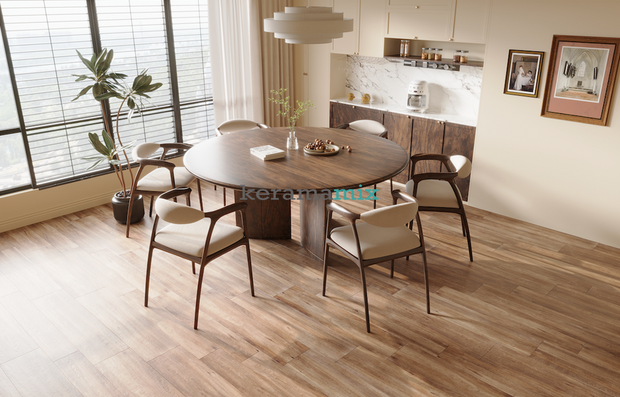 Плитка під дерево Teo Ceramics (Allore) | Sequoia Beige F PR 198x1200x8 R Mat 1 18051 фото
