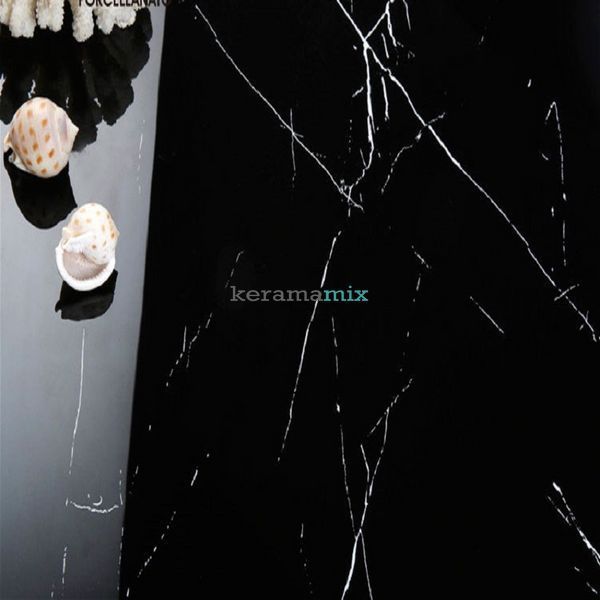 Керамогранит Megagres | 6B6067 MARBLE BLACK 60x60 см 17703 фото