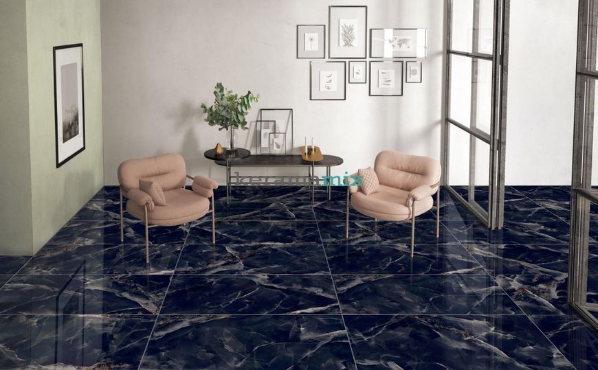 Керамограніт Varmora | BLACK PARADISE HI-GLOSSY 60X120 16905 фото