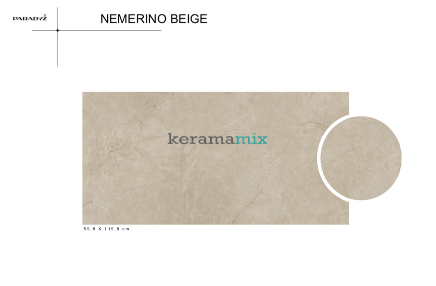 Плитка Paradyz Ceramika | Nemerino Beige Gres Mat 119,8X59,8 19924 фото