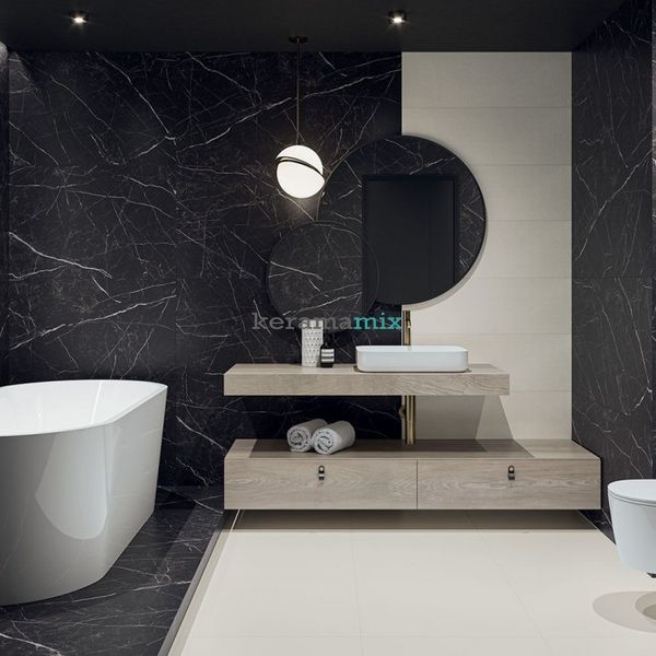 Керамограніт Paradyz | Artstone Black Gres Szkl. Rekt. Mat. 59,8X119,8 18754 фото