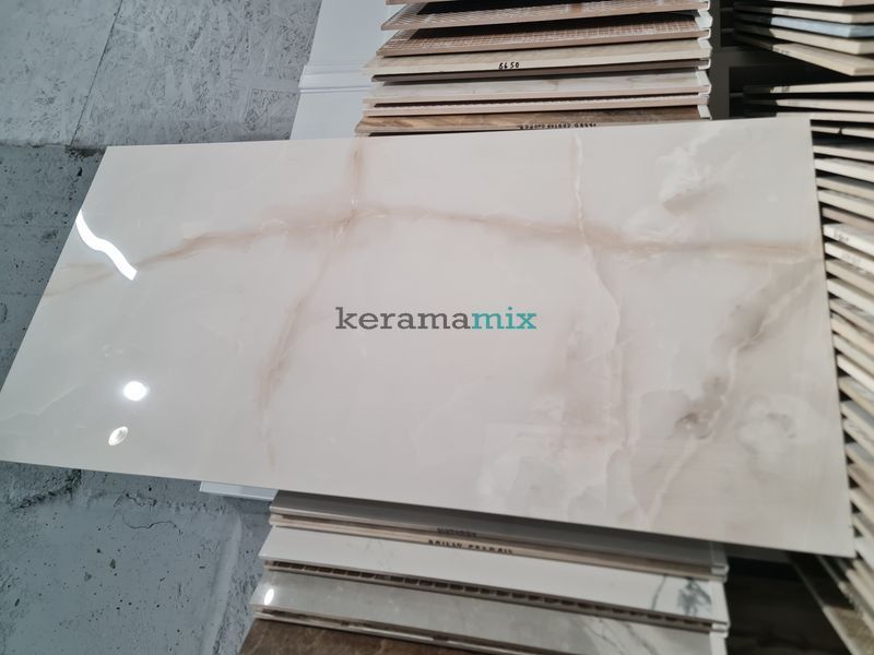 Керамограніт Benison | Luxor Onyx Bianco Pol 600х1200 15609 фото