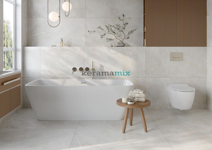 Керамогранит Golden Tile | Плитка Space Stone 5VА980 Айвори 1200х600х8 202643 фото