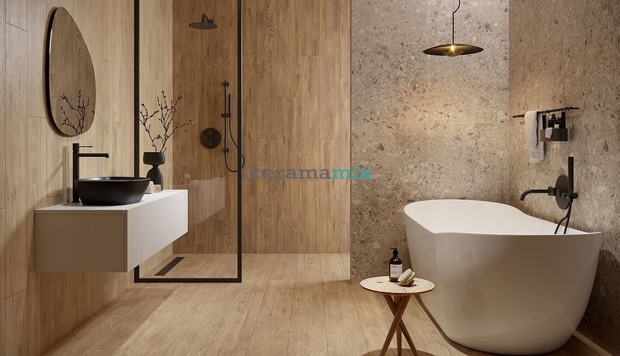 Керамограніт Opoczno | WOOD CREATION BEIGE MATT RECT 22,1X89 G1 208637 фото