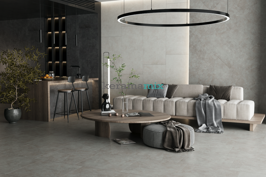 Керамограніт Teo Ceramics | Geneva Grey F P 600x600x8 R Sumat 1 18966 фото