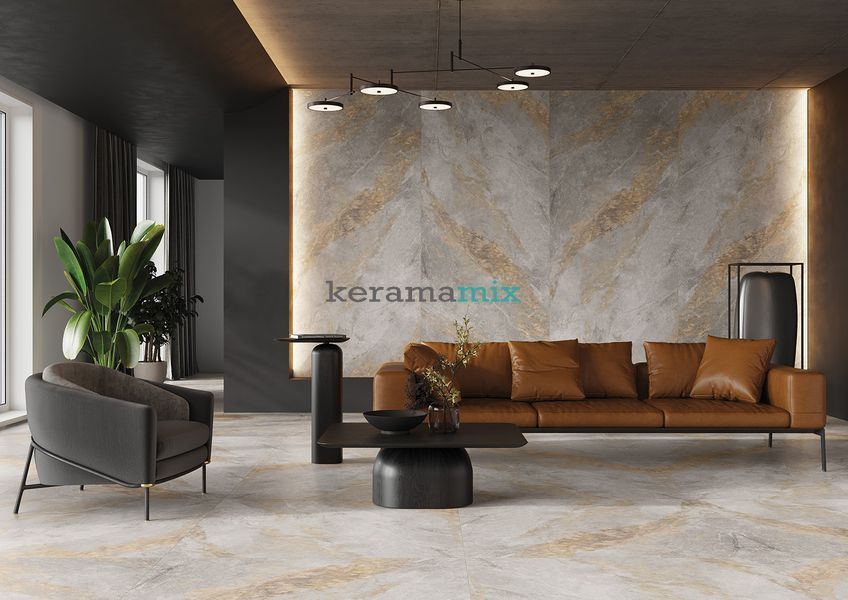 Керамогранит Cerrad | Auric Light Grey 120 x 280 202394 фото
