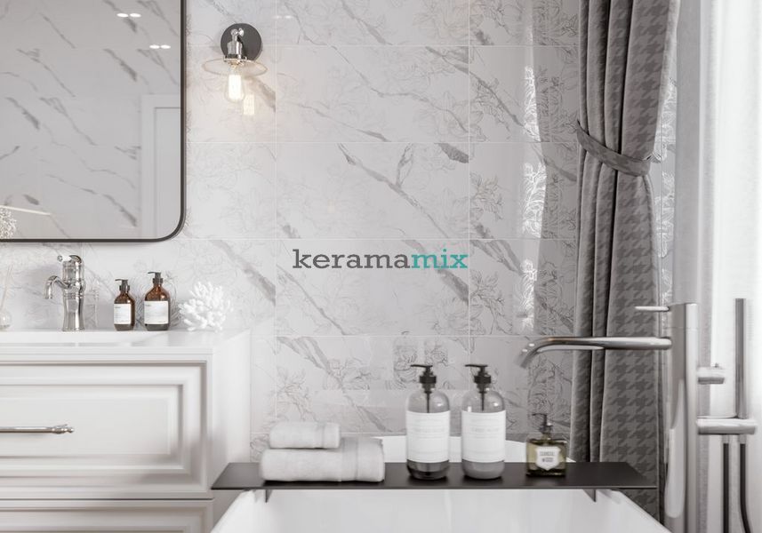 Керамогранит Golden Tile | Calacatta Vera белый 6N0900 1200x600x10 51618978 фото