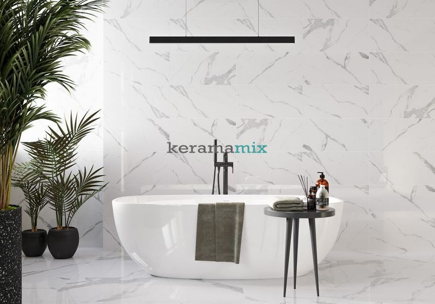 Керамогранит Golden Tile | Calacatta Vera белый 6N0900 1200x600x10 51618978 фото