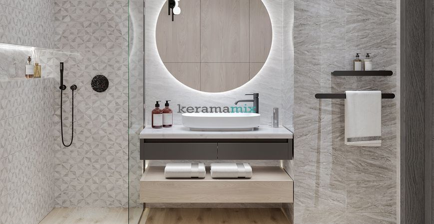 Керамогранит Golden Tile | Плитка Montebelli MN2800 серый 400х400x7 202694 фото
