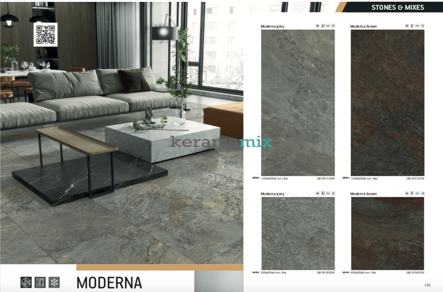 Керамогранит Teo Ceramics | Moderna brown F P 600x600x8 R Nat 1 12698 фото