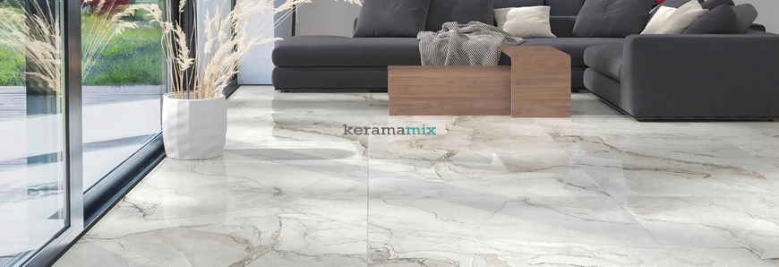 Керамогранит Kutahya | Adel White RT Crystal Polish N 120 x120 208245 фото