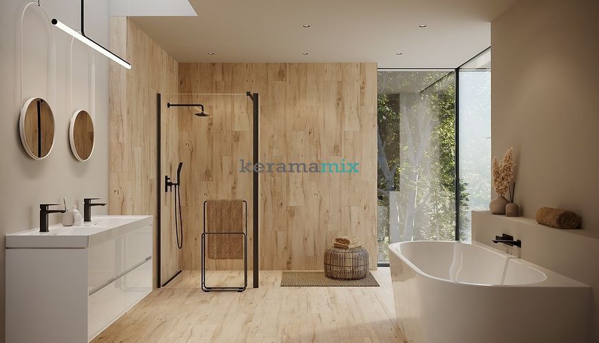 Керамограніт Opoczno | PASSION OAK CREAM MATT RECT 22,1X89 G1 208639 фото