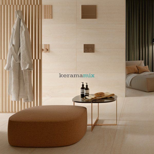Керамогранит Marazzi | Grande Stone Look, Travertino Classico natural 3D RT 120х278 6mm (MPMK) 18832 фото