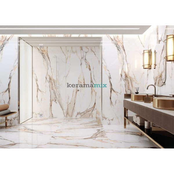 Керамограніт Cerrad | Calacatta Gold Rect 59,7X59,7 17132 фото