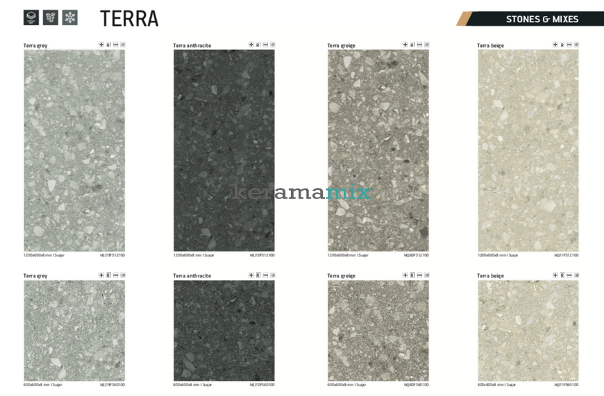 Керамограніт Teo Ceramics (Allore) | Terra Grey F PC 600x1200x8 R Sugar 1 13484 фото