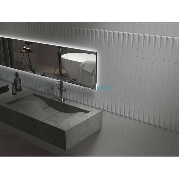 Плитка Ape Ceramica | Three-D Flat Snow 5x20 см 208889 фото