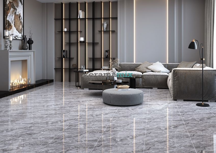 Керамограніт MEGAGRES | SL66014 LINDOS DARK GREY 60x60 см 19479 фото