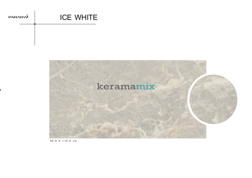 Плитка Paradyz Ceramika | Ice White Gres Polpoler 119,8X59,8 19928 фото