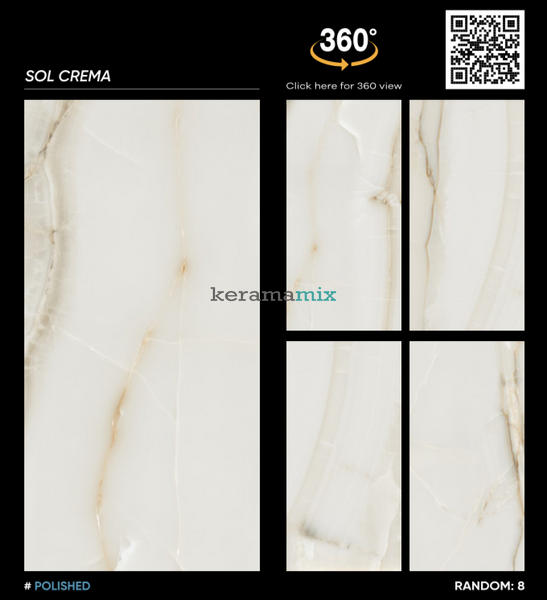 Керамограніт Italica | Sol Crema Polished 60 x120 18207 фото