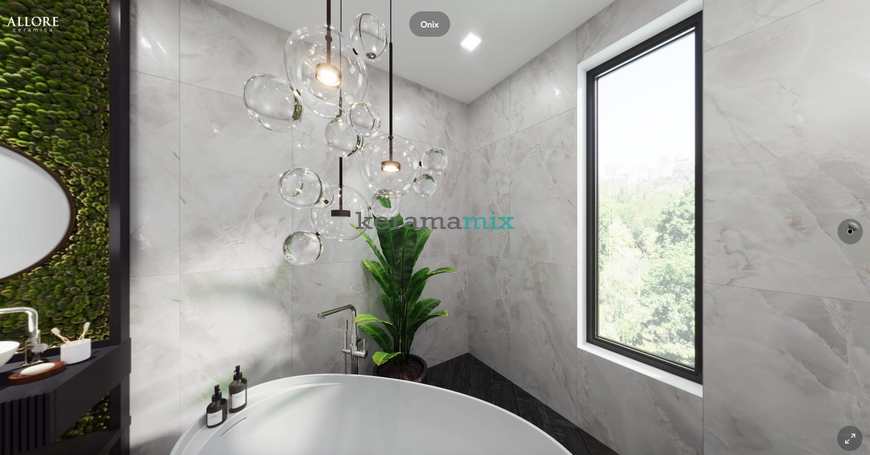 Керамограніт Teo Ceramics (Allore) | Onix Pearl F PC 600x600x8 R Somat 1 201337 фото