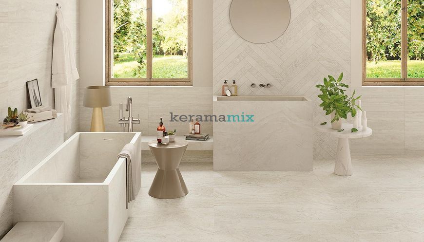 Керамогранит Provenza | Плитка 60*120 Travertine Minimal White Nat Rett Ej8K 20077 фото