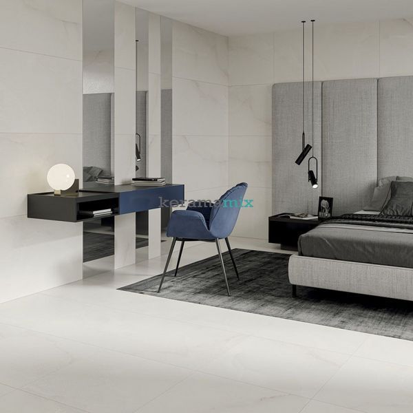 Керамограніт Paradyz | Elegantstone Bianco Gres Szkl. Rekt. Polpoler 59,8X119,8 18759 фото