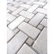 Мармурова мозаїка BEIGE MARBLE MOSAIC TUMBLED BASKET WEAVE 29.5x29.5 см 10675 фото 2