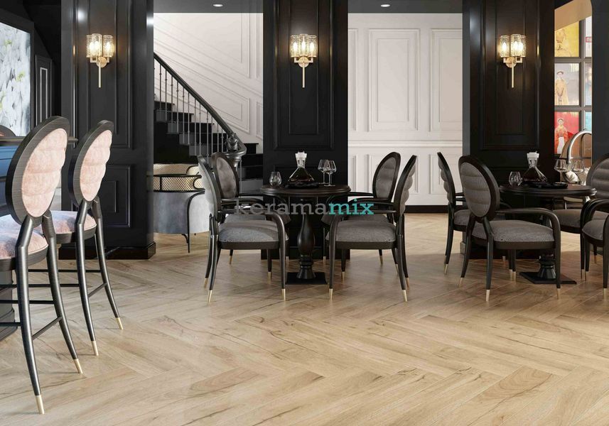 Керамограніт Golden Tile | Плитка Art Wood S4V420 світло-бежевий 1198х198x8 202748 фото
