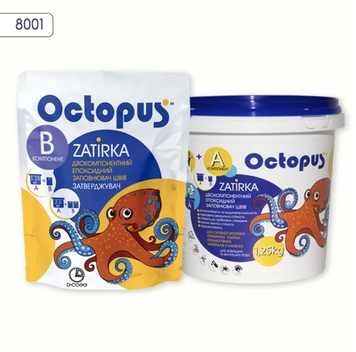 Епоксидна затирка OCTOPUS 8001 білий, 1,25 кг 209043 фото